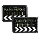 LED фара 65 Вт. (пара) ближнього і дальнього світла з СТГ (поворот + ДХО) LED фара 65 Вт. (пара) ближнього і дальнього світла з СТГ (поворот + ДХО)