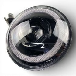 Круглі лед фари 5.75" пара (30W/40W) з ДХВ, поворотом та червоний габарит Круглі лед фари 5.75" пара (30W/40W) з ДХВ, поворотом та червоний габарит