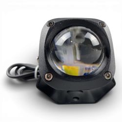 Квадратна лед фара 15W (9-80В) з чіткою межею (біле та жовте світло) Квадратна лед фара 15W (9-80В) з чіткою межею (біле та жовте світло)
